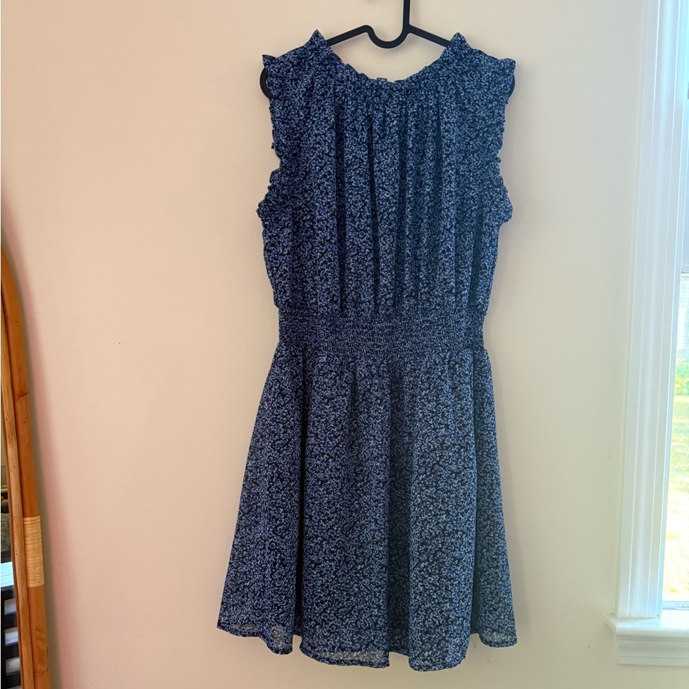 Blue Floral Studio West Dress